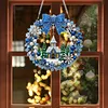 DIY Pearl Diamond Painting Christmas Wreath Hanging Ornament Kit