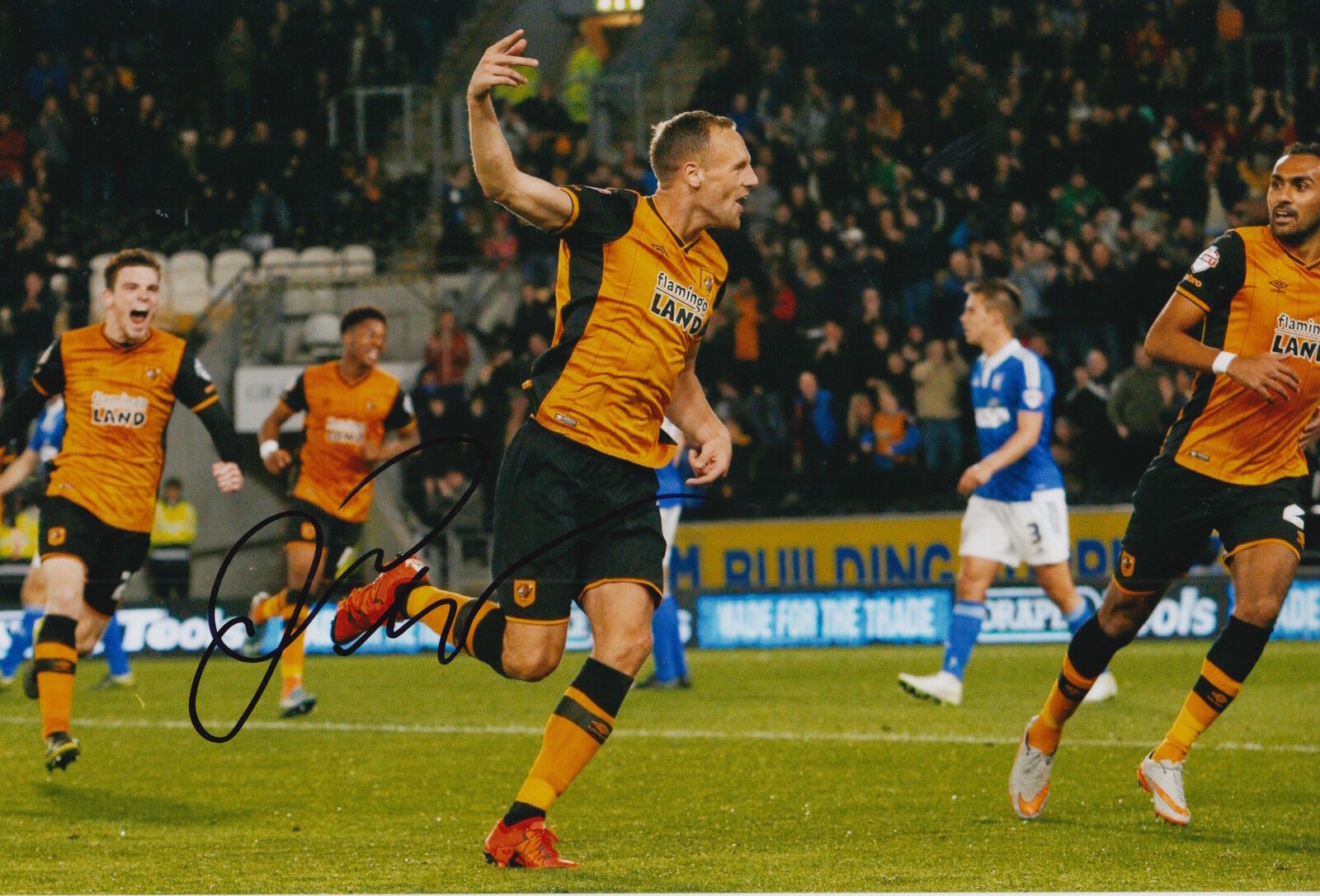 HULL CITY HAND SIGNED DAVID MEYLER 12X8 Photo Poster painting 5.