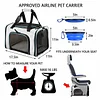 Cat, Dog Carrier for Small Medium Cats Puppies up to 15 Lbs, TSA Airline Approved Carrier Soft Sided, Collapsible Travel Puppy Carrier