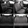 MINGBRON Car Seat Covers Full Set, 5 Seats Comfortable Faux Leather Seat Covers for Cars, Waterproof Automotive Seat Covers, Luxury Universal Fit Seat Covers for SUV, Sedans, Pick-up Trucks (Gray)