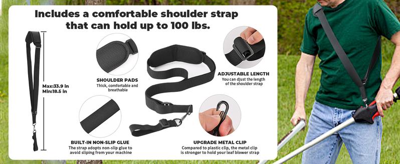 Product Introduction of Upgraded Ergonomic Trimmer Grip, String Trimmer Handle, with Trimmer Shoulder Harness, Weed Eater Handle Extension for Trimming, Weedeater Handle Grip for String Trimmer, Lawn Care and Landscaping 4