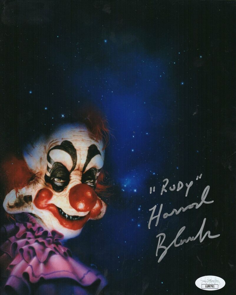 Harrod Blank Autograph 8x10 Photo Poster painting Killer Klowns from Outer Space Rudy  3