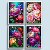 (Multi Style)Peony-Full Embroidery 3 Strands 11CT Stamped Cross Stitch-40*60CM-Large Size