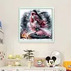 Halloween Mermaid Princess Witch-11CT Counted Cross Stitch 40*40cm/15.75*15.75in tapestrymarket