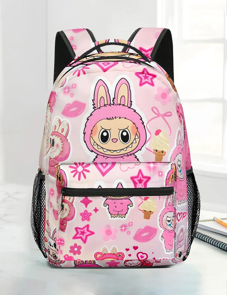 Cute Labubu Cute Monster Girls Backpack School Bag