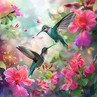 Dancing Nectar - Diamond Painting