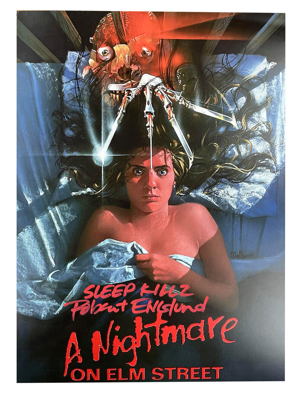 A3 Nightmare on Elm St Poster Red Sleep Killz Signed by Robert Englund 100% COA