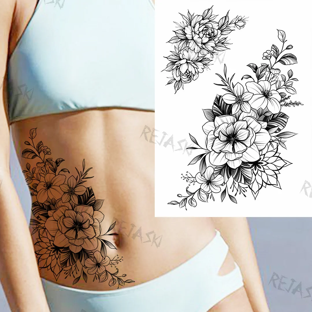 Sdrawing Tiger King Creative Temporary Tattoos For Men Adults Wolf Bowknot Owl Lion Forest Fake Tattoo Sticker Chest Arm Tatoos DIY