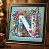 Butterfly Flower N 5D Partial Drill DIY Diamond Painting Kit 30*30cm