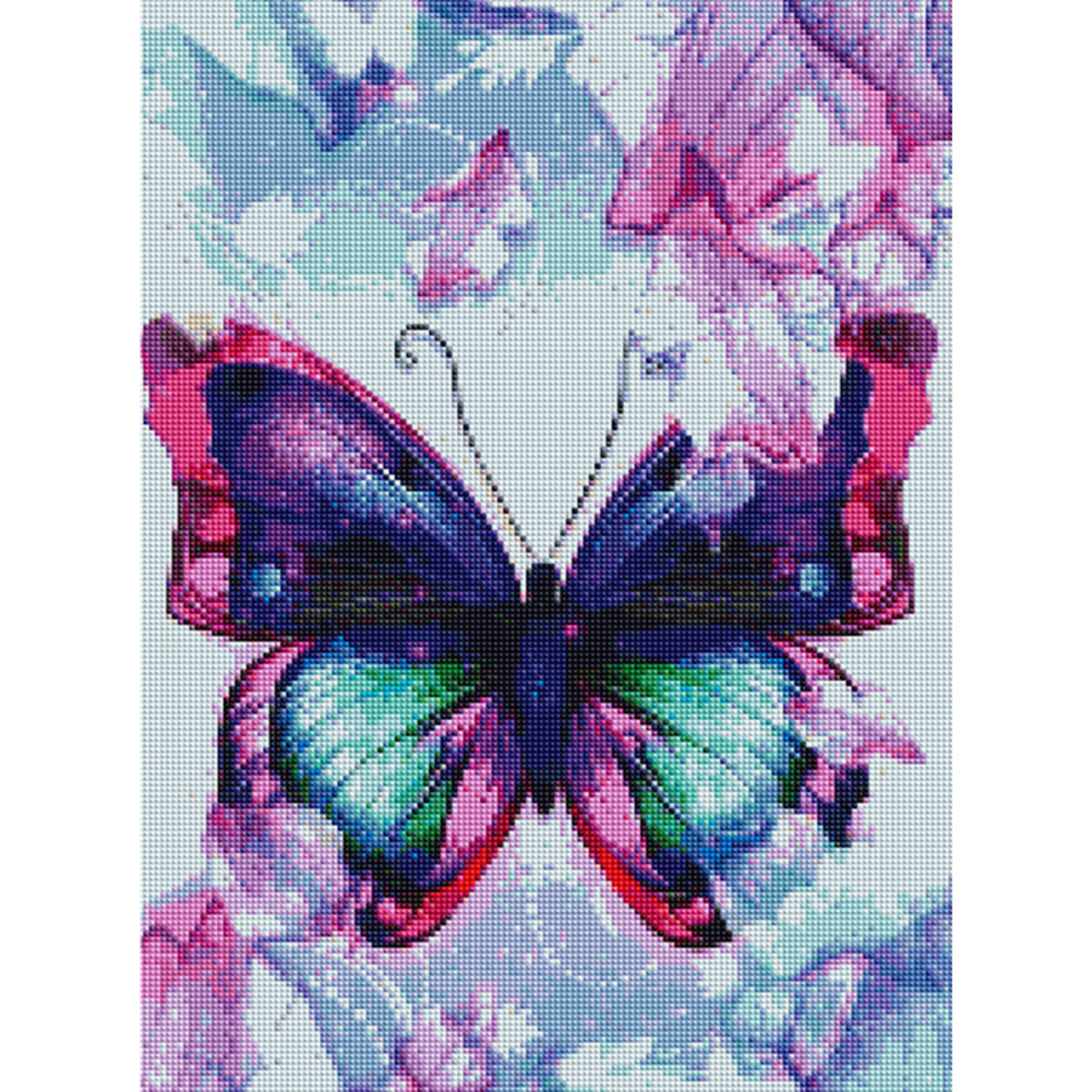 

40*50CM - Square Drill Diamond Painting - Butterfly, 501 Original