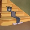 Staircase cartoon carpet unique Tom and Jerry shape flat carpet floor mat children's crawling carpet