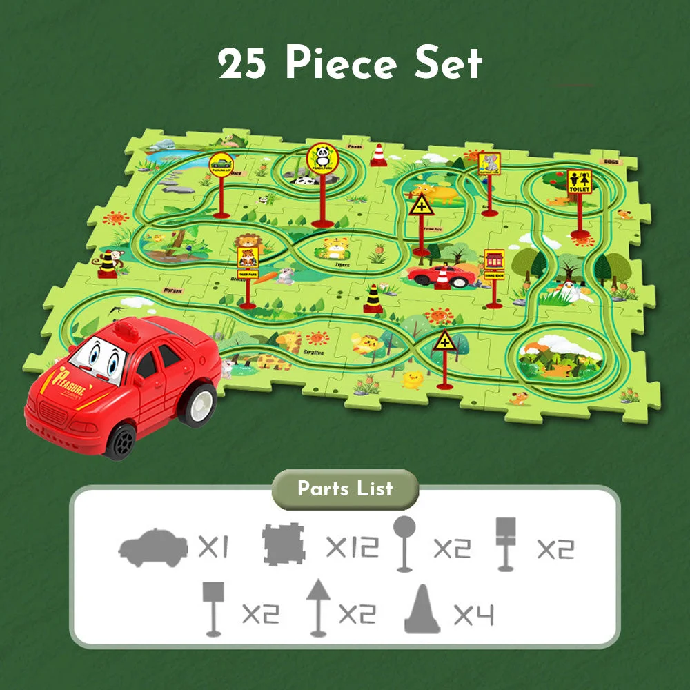 PuzzleRacer Kids Car Track Set PuzzleRacer Kids Car Track Set