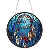 Diamond Painting Stained Glass Dreamcatcher Pendant