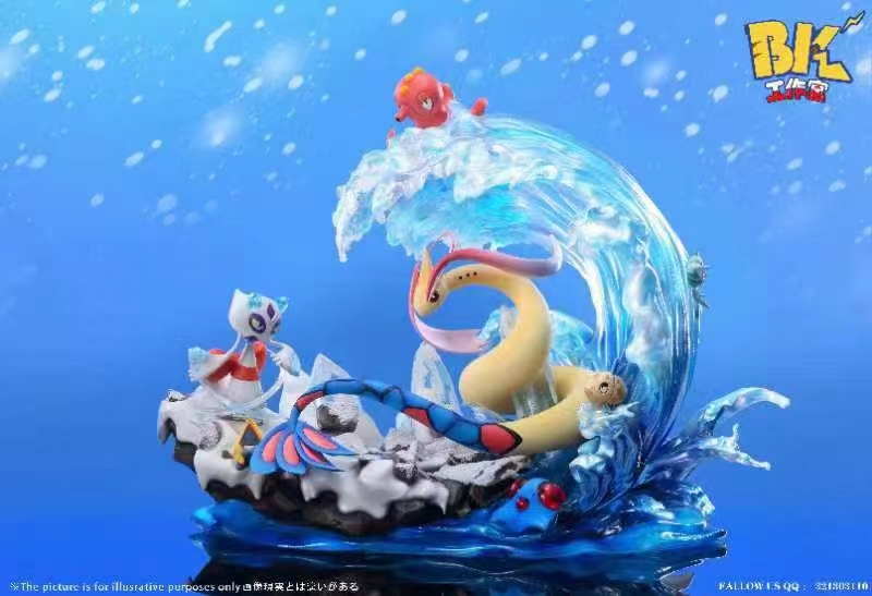 PRE-ORDER Pokemon Scene Series  Mirokarosu vs Froslass 1/6 Statue (GK)
