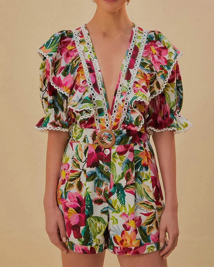 Women's Fashion Printed Jumpsuit