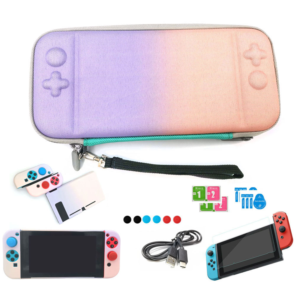 

Gradient Game Console Controller Case Storage Pouch Kit for Nintend-Switch, Green, 501 Original