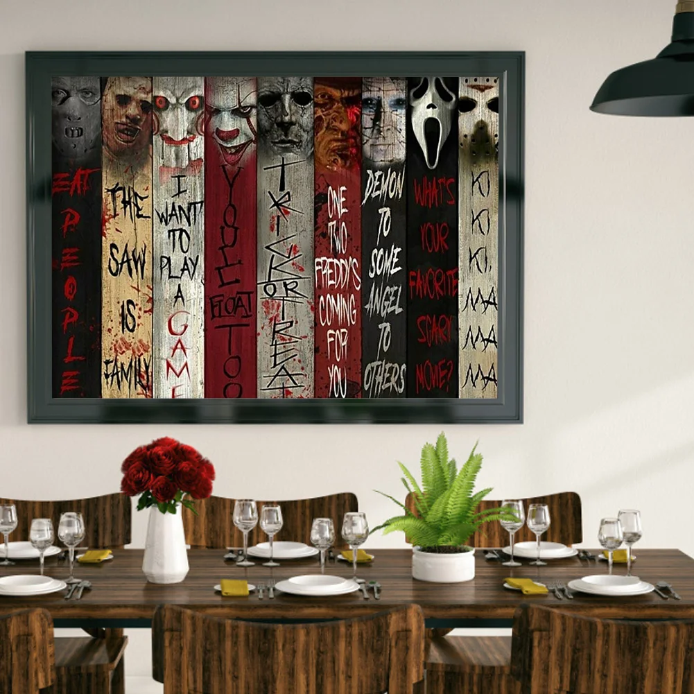 Diamond Painting - Full Round Drill - Horror Skull(50*40cm)