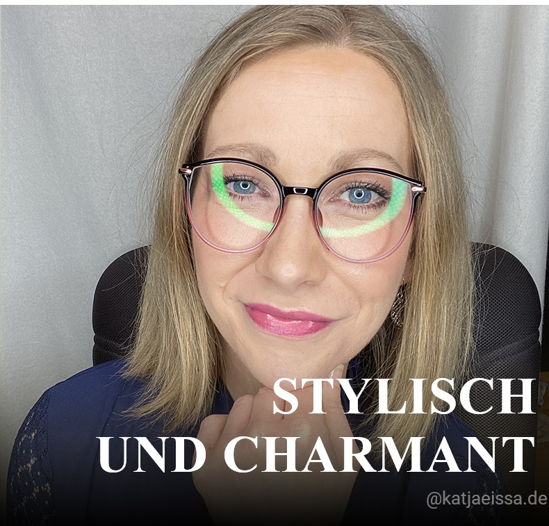 Yadejah Schwarz-Rot Cateye Brille