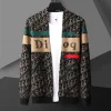 V-neck colorblock letter jacquard knitted cardigan sweater