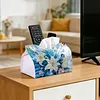 Lilies and Birds DIY PU Diamond Painting Tissue Box Kit Desktop Tissue Holder with Rhinestone Diamond Desk Decorative Tissue Box for Adults Desktop Storage Organizer