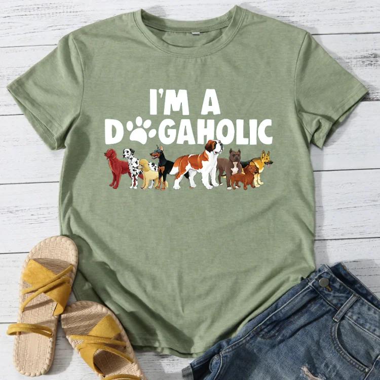 I'm A Dogaholic Dog Lover T-shirt