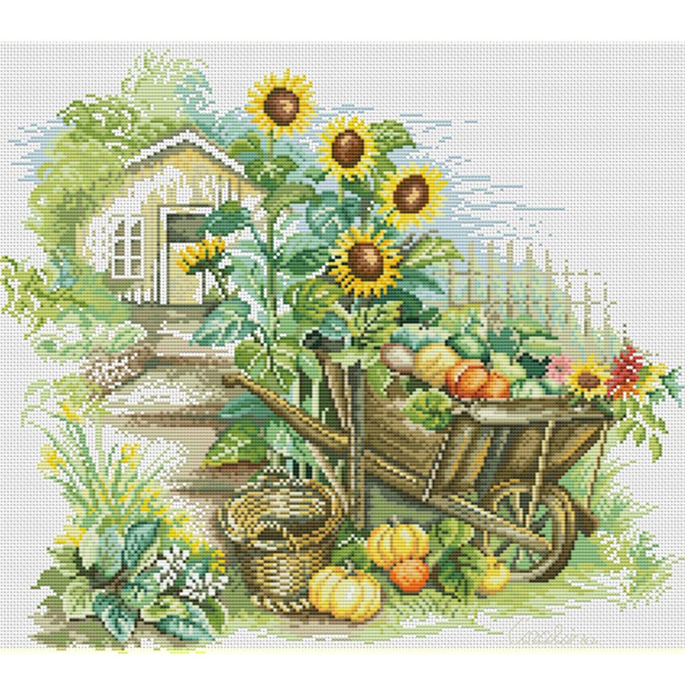 

Quiet Villa - 11CT Stamped Cross Stitch - 59*52cm, 501 Original