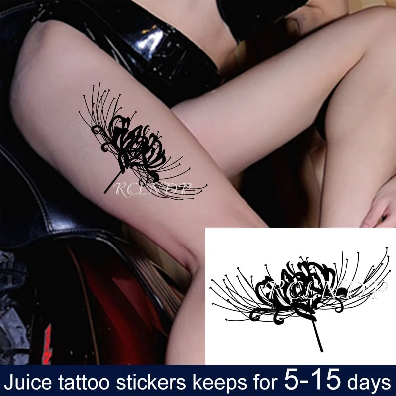Waterproof Temporary Juice ink Sticker Egyptian Ancient Greek Mythology Cleopatra Fruit Gel Long lasting Tattoo for men women