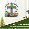 Easter 2D Flat DIY Hanging Diamond Art Ornament Home Window Pendant (Cross)