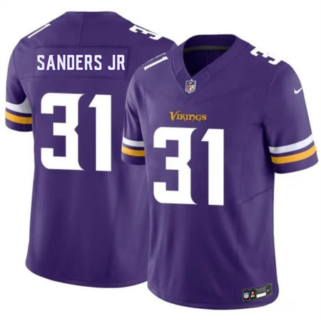 Men's Minnesota Vikings #31 Marcus Sanders Jr Purple 2026 Draft Vapor F.U.S.E. Limited Stitched Jersey