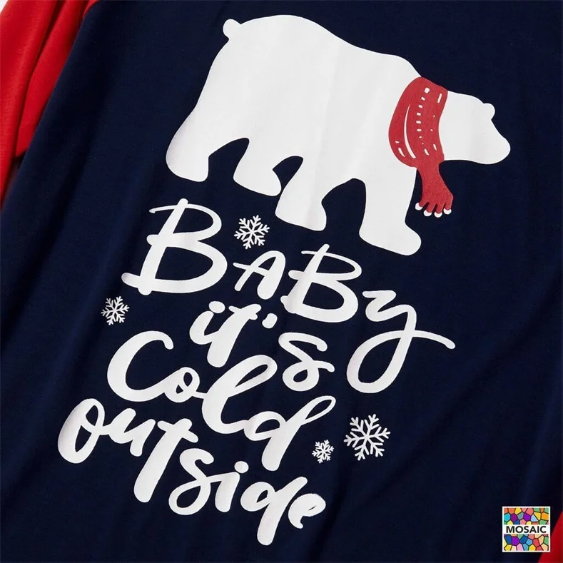 Family Matching Polar Bear Christmas Pajamas Sets
