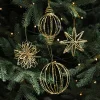 Golden Shimmer Christmas's Tree Hanging Decor Balls