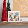 5D DIY Partial Special Shaped Drill Diamond Painting Hummingbird With Frame Kit 19.2x19.2cm
