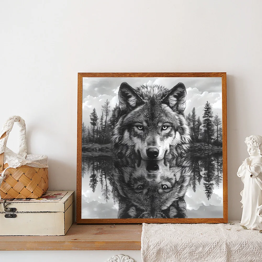 Diamond Painting - Full Round Drill - Wolf(Canvas|40*40cm)