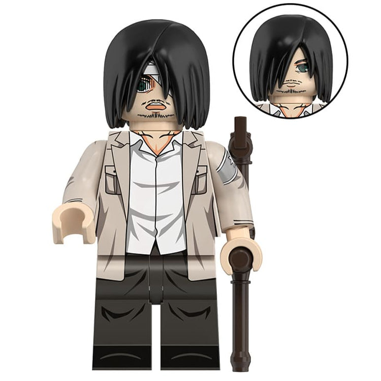Eren Jaegar From Attack on Titan Custom Anime Minifigure Minifigure Bricks monstertoys