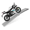 [US Local Warehouse] 2PCS 85 Inch Aluminum Motorcycle Ramp with Handle Truck Ramps with Safety Straps and Gloves Heavy Duty Folding Loading Ramps for Pickup Trucks