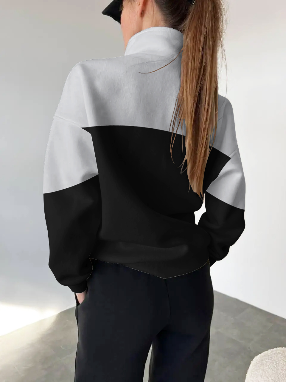 Houston Texans 2024 New Design Casual Snap  Mockneck Pullover