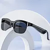 BT Smart Glasses Real-Time 150+ Language Translation Bone-Conduction Music Glasses Built-in Speakers Voice Control for Men Women Sports Cycling Running
