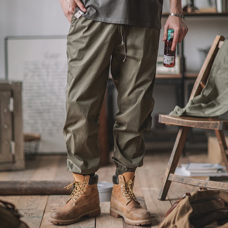 Vintage Thin Micro-Stretch Cargo Casual Pants