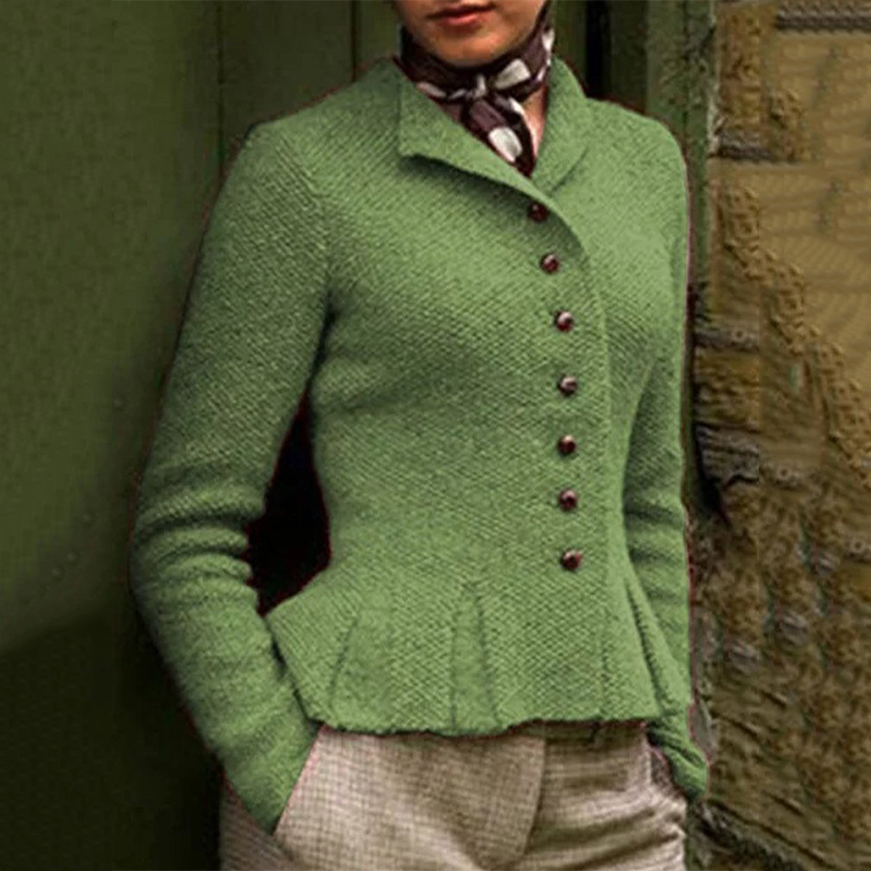 Casual Retro Single-breasted Short Jacket wearshes