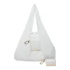 PU Leather Foldable Keychain Tote Bag Expandable Mini Storage Organizer Bag