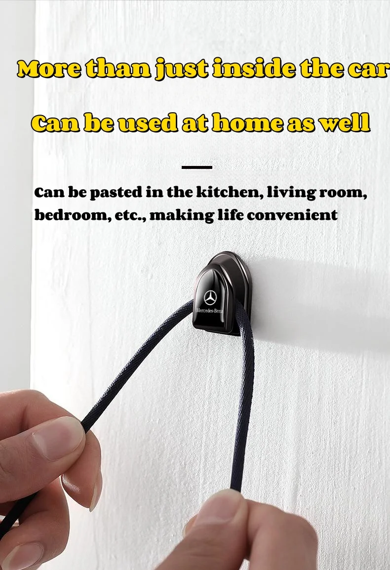 Car-mounted mini hook with car logo(4PCS)