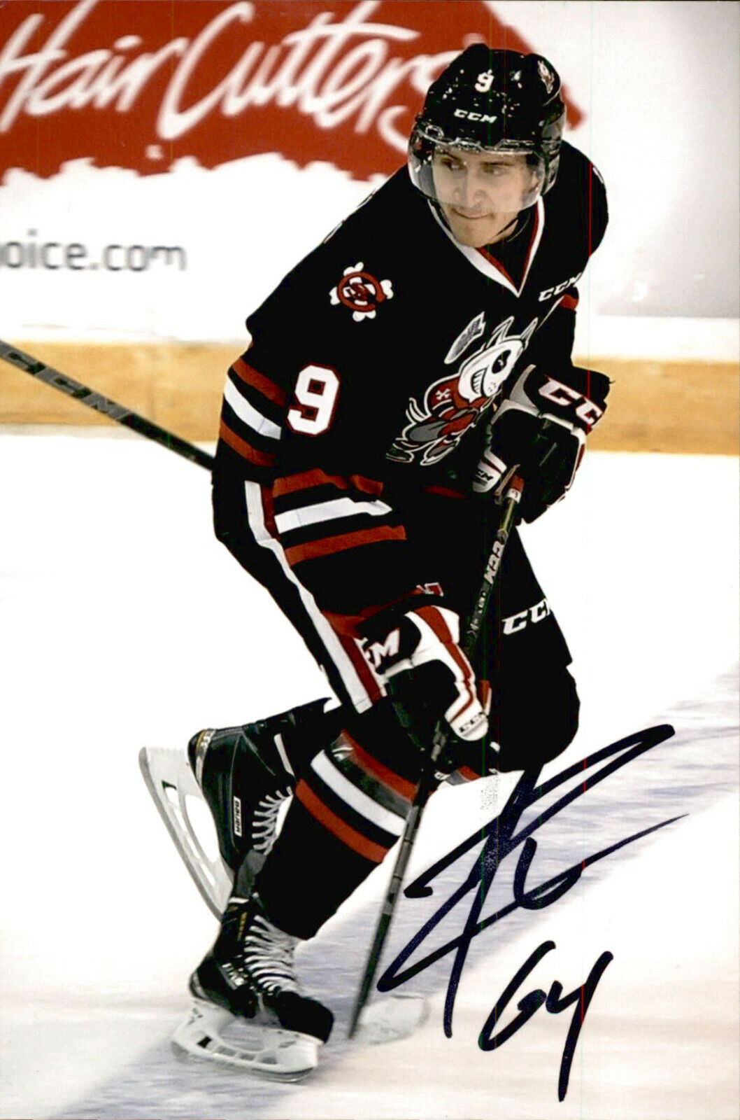 Jordan Maletta SIGNED 4x6 Photo Poster painting NIAGARA ICE DOGS / COLUMBUS BLUE JACKETS #3