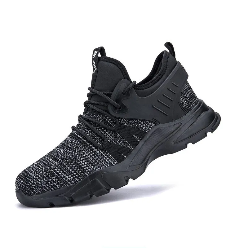 Work Boots Safety Shoes Man Steel Toe Cap Men Casual Shoes Insulation 6000v Lightweight Breathable Hike Sneakers Boot 2021 New