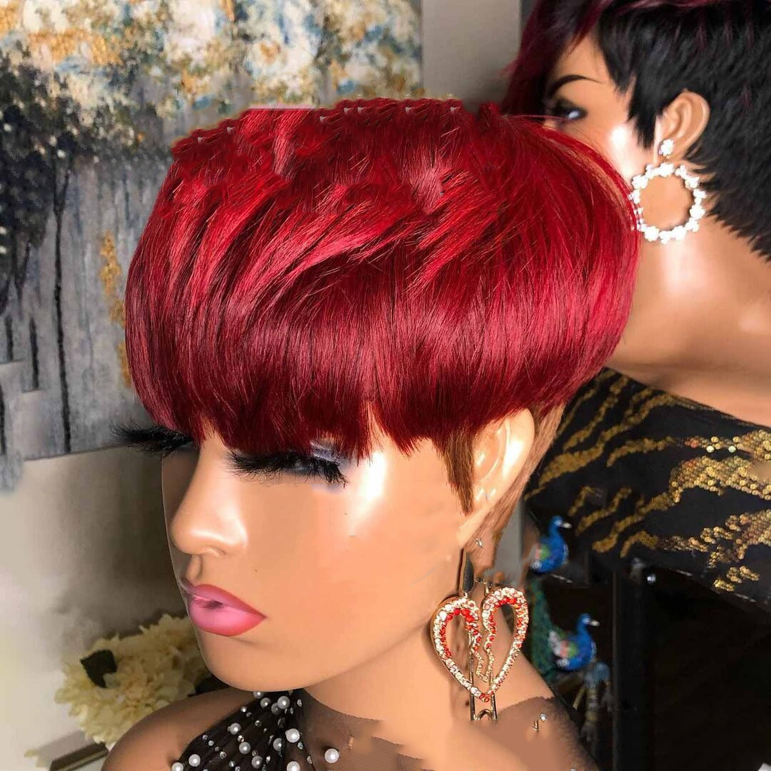 Mature Ladies Synthetic Short Straight Hair Bob Wig