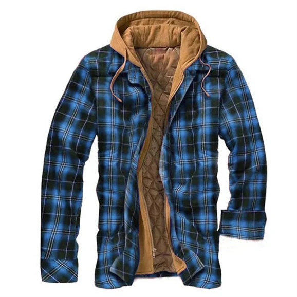 Flannel Hooded Jacket