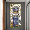 (Counted/Stamped)Halloween Balcony-14CT Cross Stitch 20*45cm/7.87*17.72in