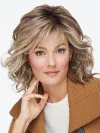 Ladies Natural Fluffy Short Curly Brown Wig