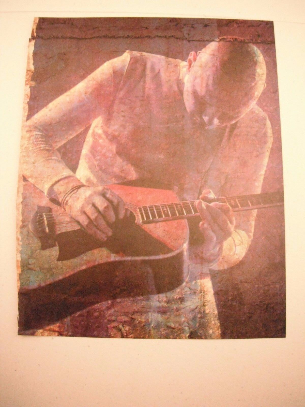 Jeff Buckley Guitarist 12x9 Coffee Table Book Photo Poster painting Page