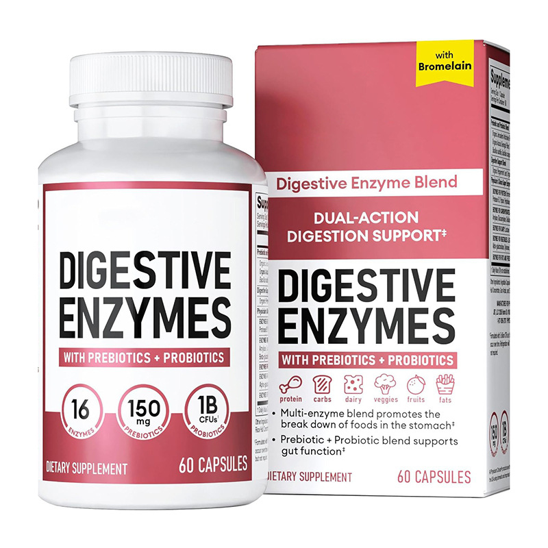 🎁[Free Shipping]Digestive Enzymes by Physician's Choice | Multi Enzyme Blend, Organic Prebiotics & Probiotics for Digestive & Gut Health