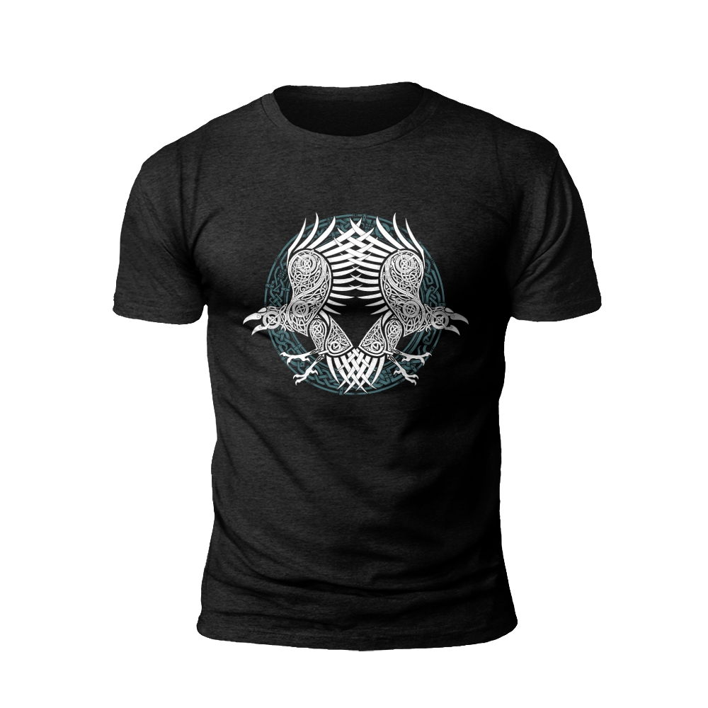 Norse Raven and Runes T-Shirt